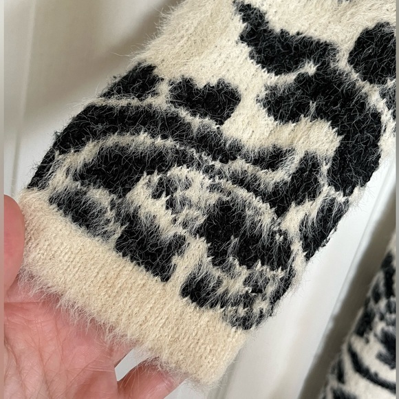 baciano black and white long cardigan size small - Picture 2 of 8